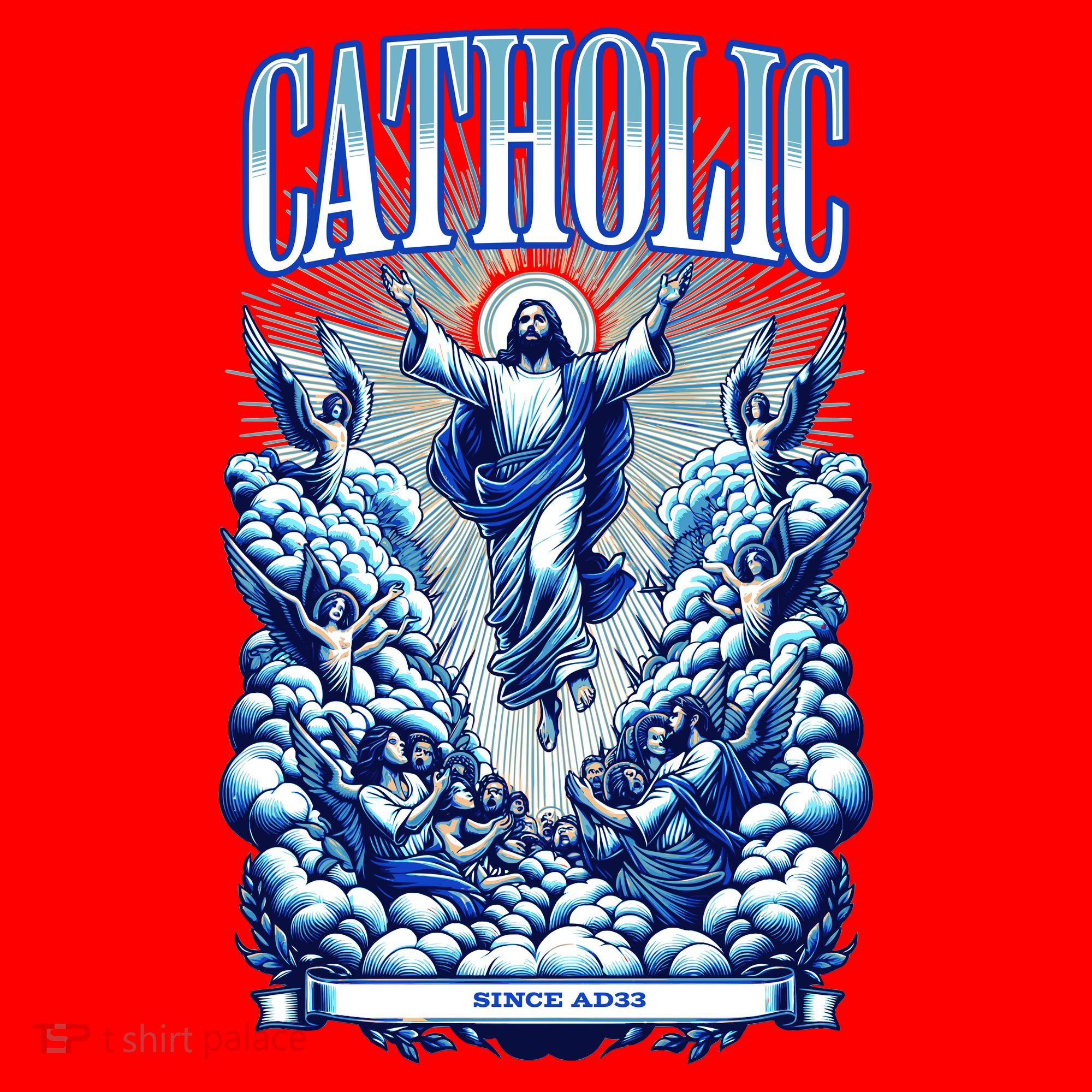 Roman Catholic Since AD 33 Jesus Christ Santa Hat