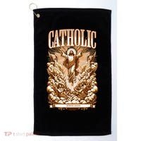 Roman Catholic Since AD 33 Jesus Christ  Golf Towel thumb 0