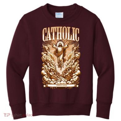 Roman Catholic Since AD 33 Jesus Christ  Kids Sweatshirt