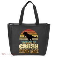 Ready Crush Seventh 7th Grade Dinosaur Back To School Boy Tote Bag thumb 0