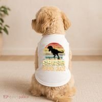 Ready Crush Seventh 7th Grade Dinosaur Back To School Boy Doggie Tank thumb 2