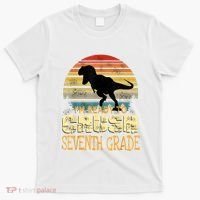 Ready Crush Seventh 7th Grade Dinosaur Back To School Boy T-Shirt thumb 0