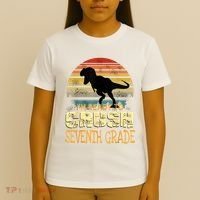 Ready Crush Seventh 7th Grade Dinosaur Back To School Boy T-Shirt thumb 4