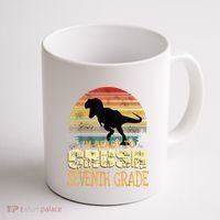 Ready Crush Seventh 7th Grade Dinosaur Back To School Boy Coffee Mug thumb 1