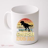 Ready Crush Seventh 7th Grade Dinosaur Back To School Boy Coffee Mug thumb 0