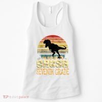 Ready Crush Seventh 7th Grade Dinosaur Back To School Boy Women's Tank Top thumb 0