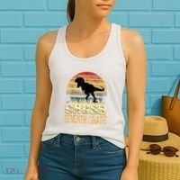 Ready Crush Seventh 7th Grade Dinosaur Back To School Boy Women's Tank Top thumb 2