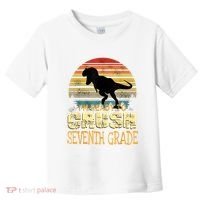 Ready Crush Seventh 7th Grade Dinosaur Back To School Boy Toddler T-Shirt thumb 0