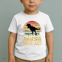 Ready Crush Seventh 7th Grade Dinosaur Back To School Boy Toddler T-Shirt thumb 2