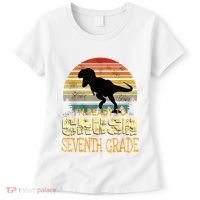 Ready Crush Seventh 7th Grade Dinosaur Back To School Boy Women's T-Shirt thumb 0