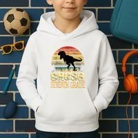 Ready Crush Seventh 7th Grade Dinosaur Back To School Boy Kids Hoodie thumb 2
