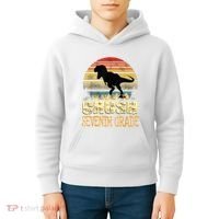 Ready Crush Seventh 7th Grade Dinosaur Back To School Boy Kids Hoodie thumb 4
