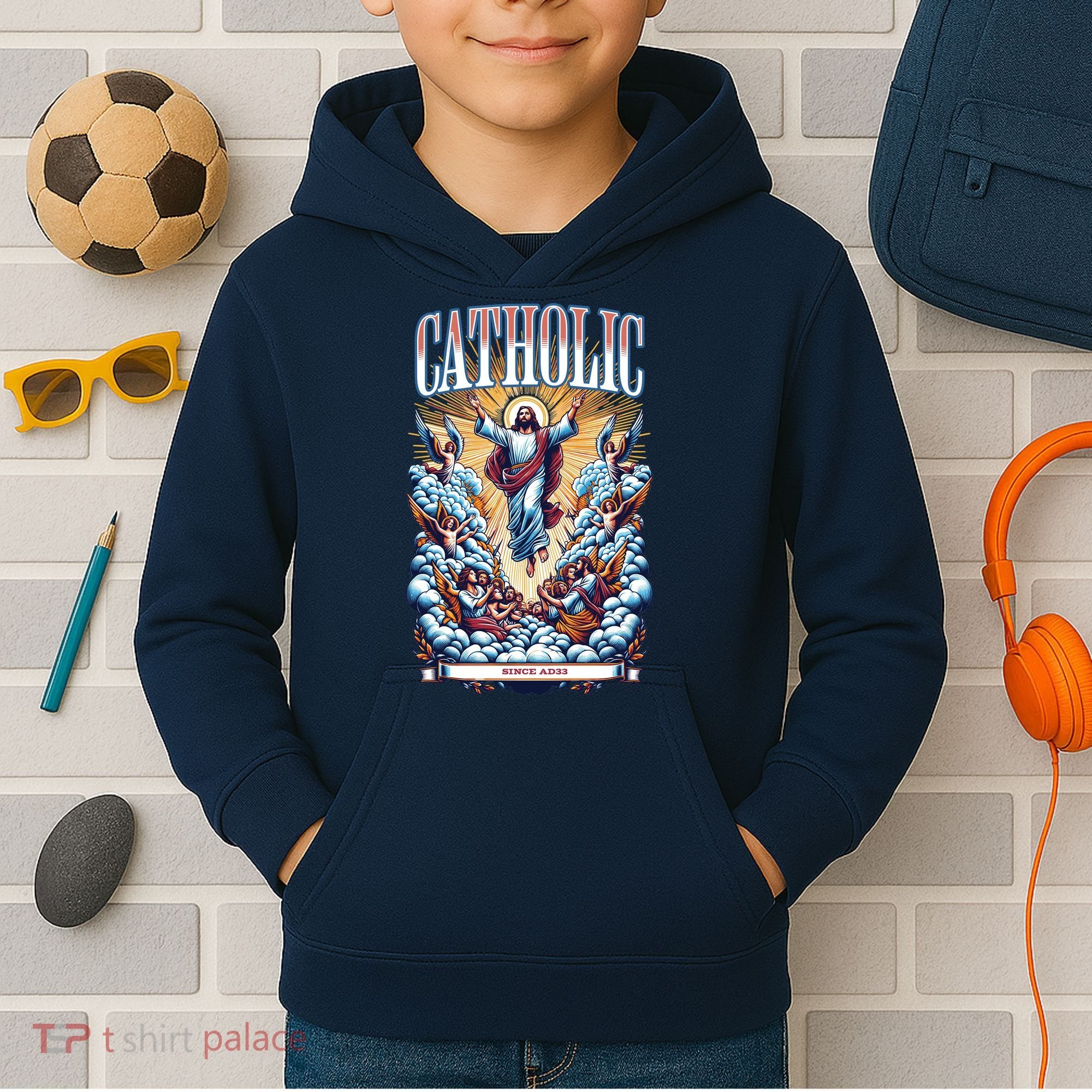 Roman Catholic Since AD 33 Jesus Christ  Kids Hoodie
