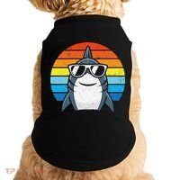 Retro Cool Shark With Sunglasses Funny Shark Doggie Tank thumb 0