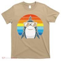 Retro Cool Shark With Sunglasses Funny Shark T-Shirt thumb 0