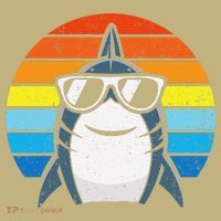 Retro Cool Shark With Sunglasses Funny Shark Mousepad thumb 1