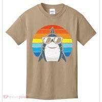 Retro Cool Shark With Sunglasses Funny Shark Kids T-Shirt thumb 0