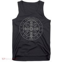 Religious Catholic St. Benedict Medal Christian Tank Top thumb 0