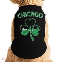 Retro Chicago St Patricks Day Shamrock Gift Doggie Tank thumb 0