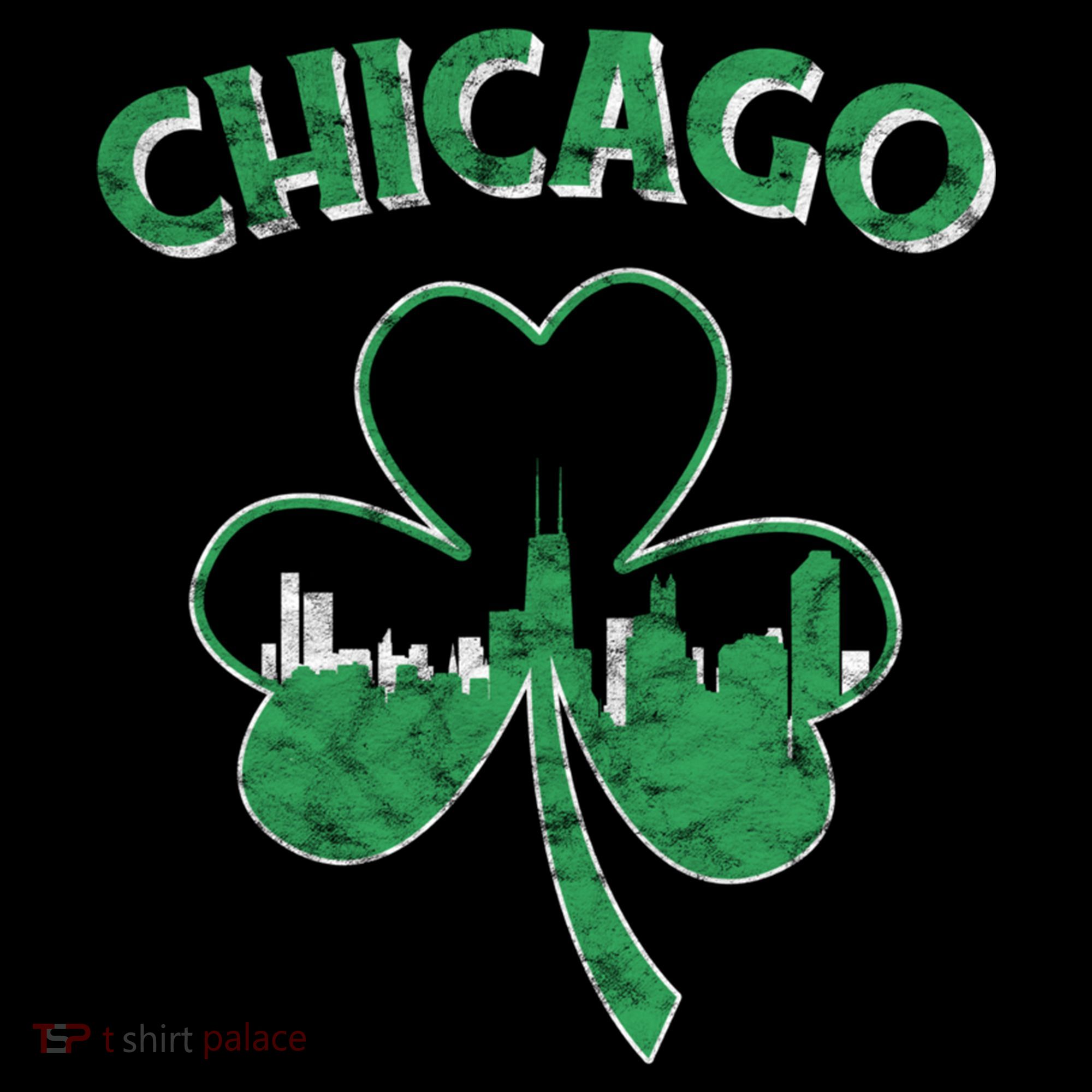 Retro Chicago St Patricks Day Shamrock Gift Bucket Hat