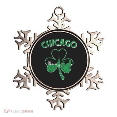 Retro Chicago St Patricks Day Shamrock Gift Ornament