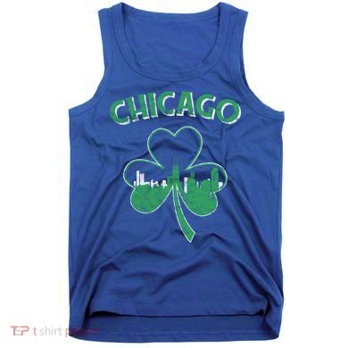 Retro Chicago St Patricks Day Shamrock Gift Tank Top