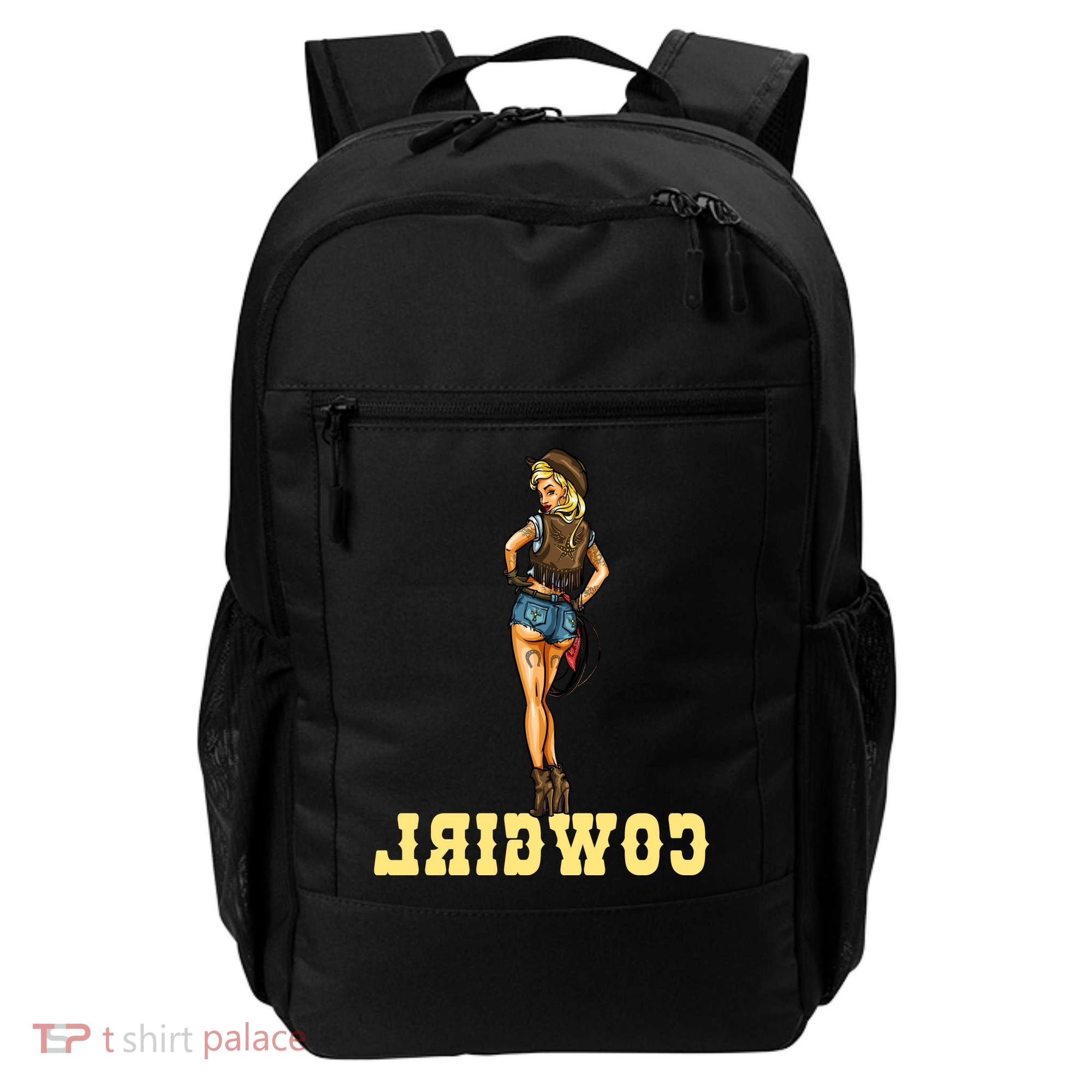 Reverse Cowgirl Sexy Lady Logo Backpack