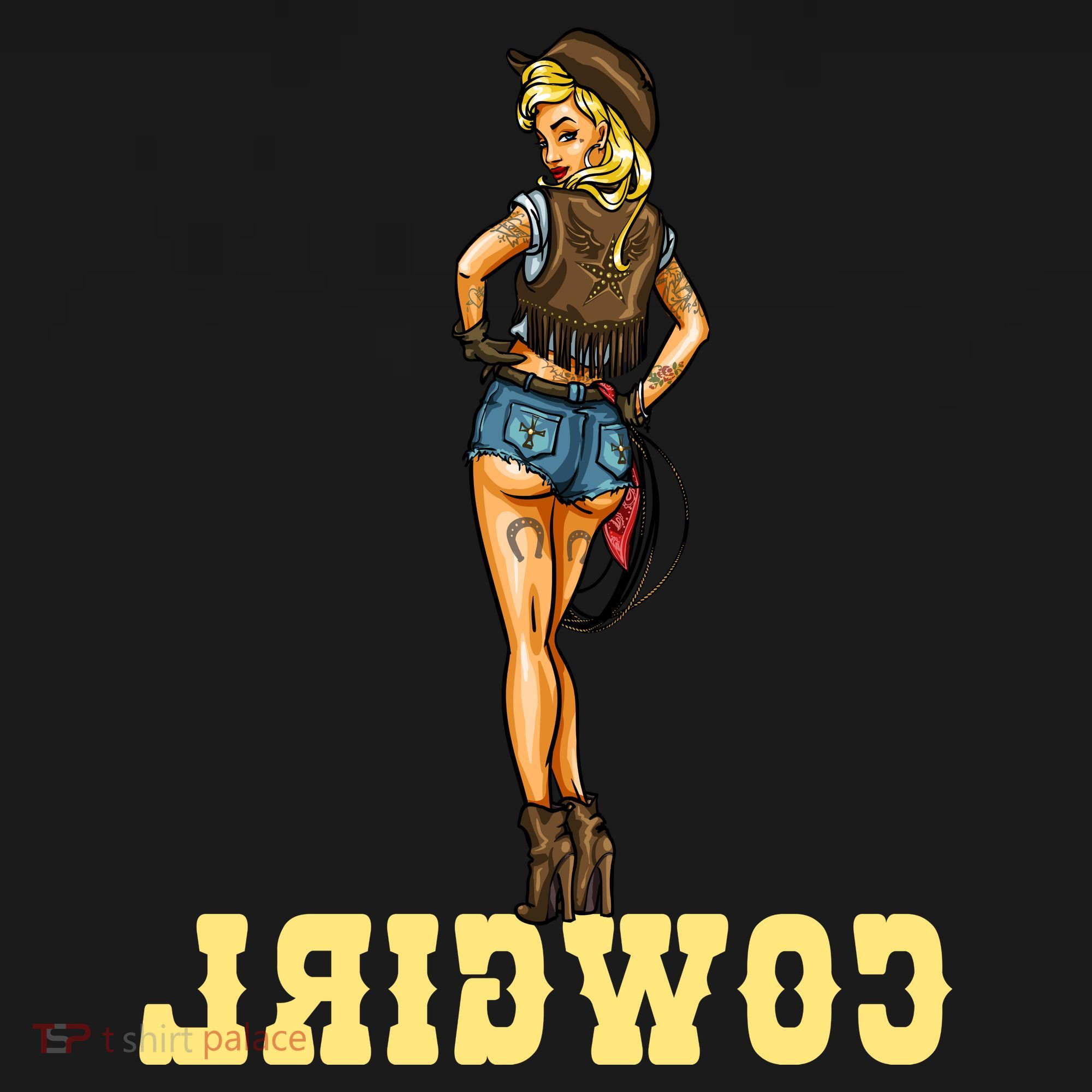 Reverse Cowgirl Sexy Lady Logo Backpack