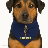 Reverse Cowgirl Sexy Lady Logo USA-Made Doggie Bandana thumb 1