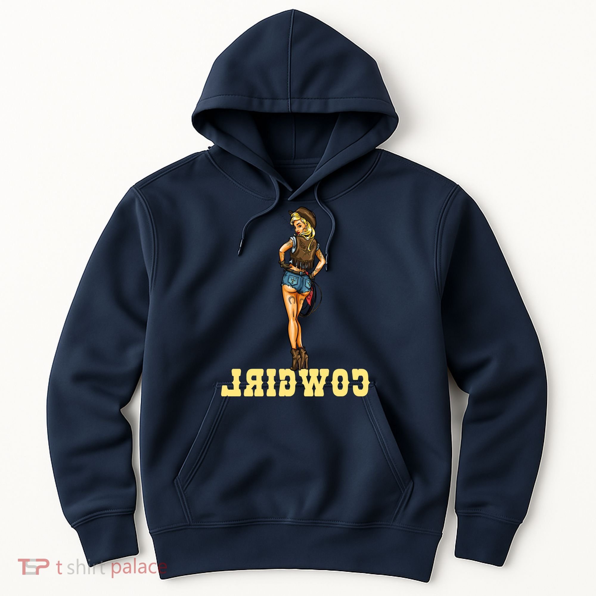 Reverse Cowgirl Sexy Lady Logo Hoodie