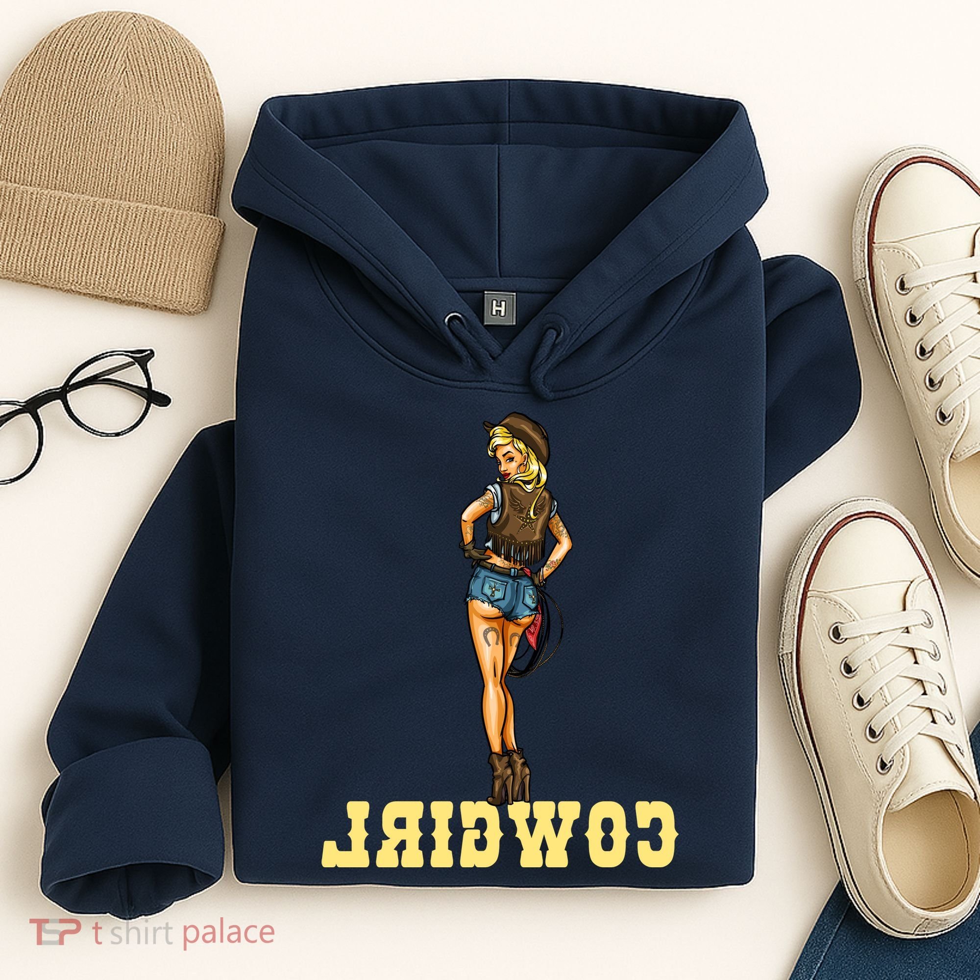 Reverse Cowgirl Sexy Lady Logo Hoodie