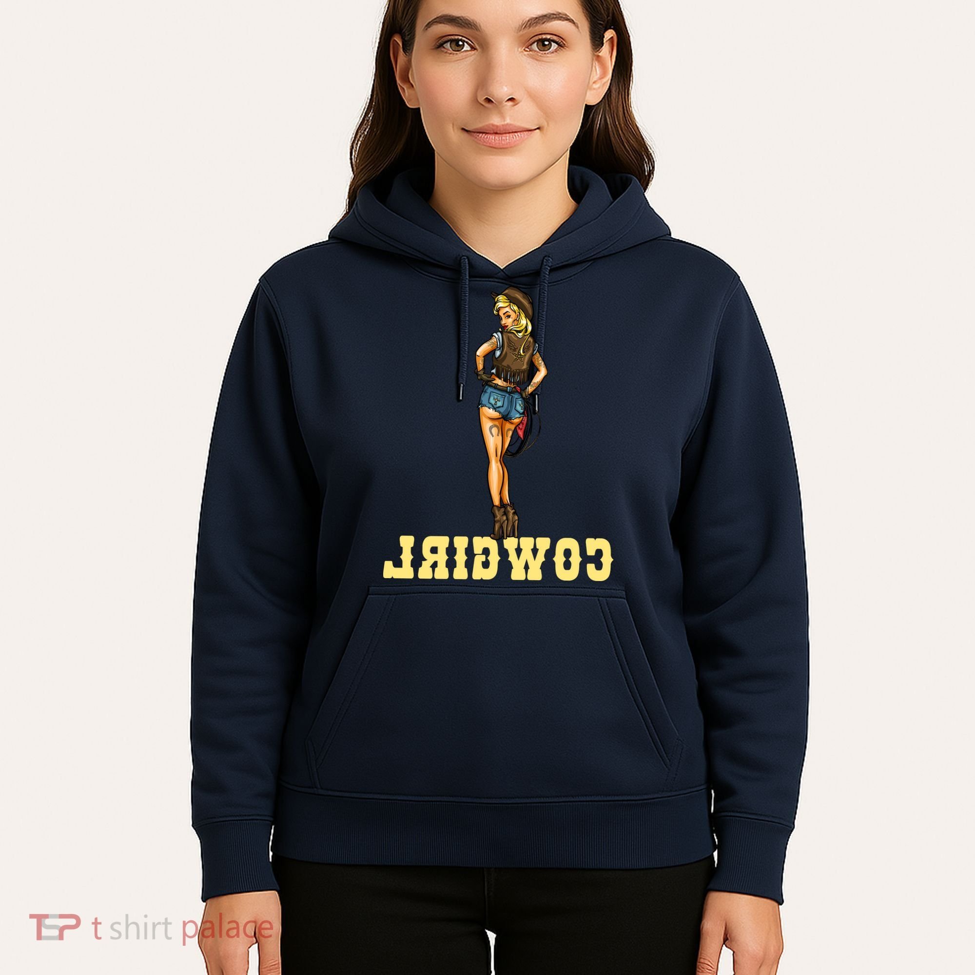 Reverse Cowgirl Sexy Lady Logo Hoodie