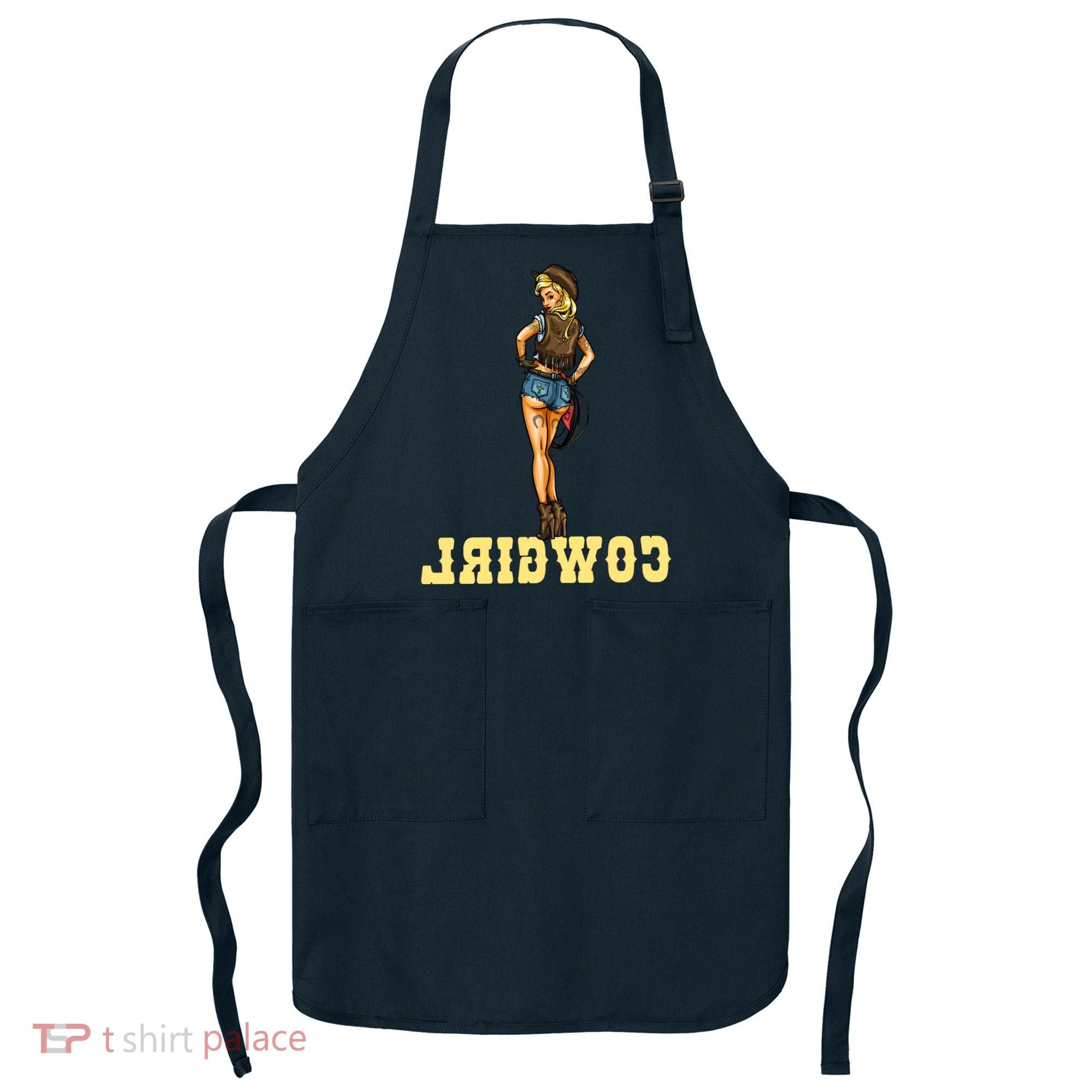 Reverse Cowgirl Sexy Lady Logo Apron