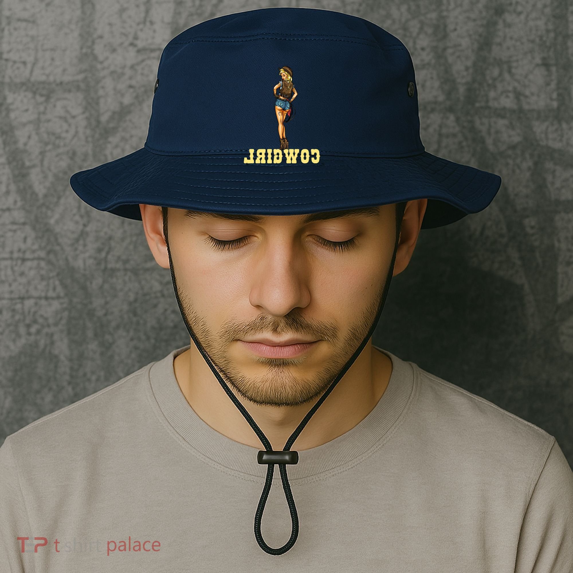 Reverse Cowgirl Sexy Lady Logo Bucket Hat