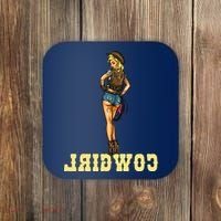 Reverse Cowgirl Sexy Lady Logo Coaster thumb 0