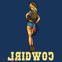 Reverse Cowgirl Sexy Lady Logo Coaster thumb 2