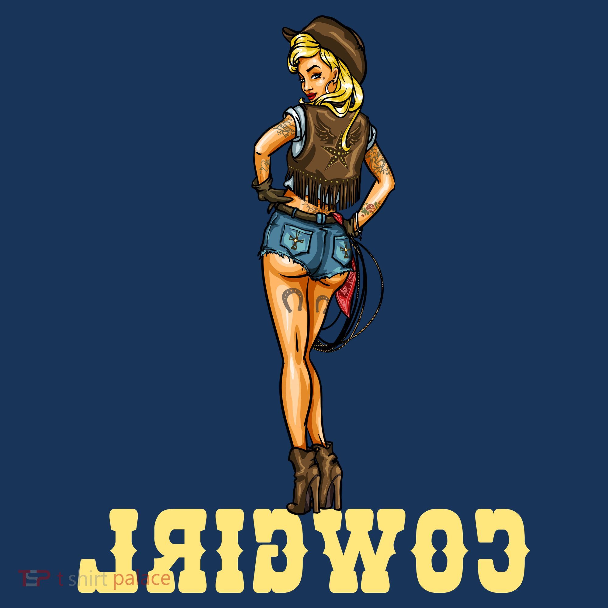 Reverse Cowgirl Sexy Lady Logo Tank Top