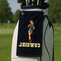Reverse Cowgirl Sexy Lady Logo Golf Towel thumb 2