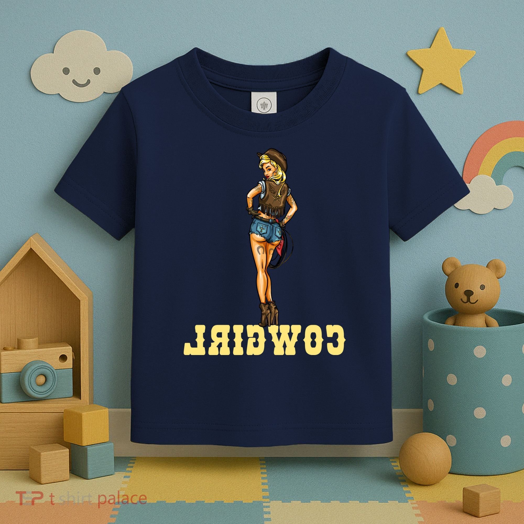 Reverse Cowgirl Sexy Lady Logo Toddler T-Shirt