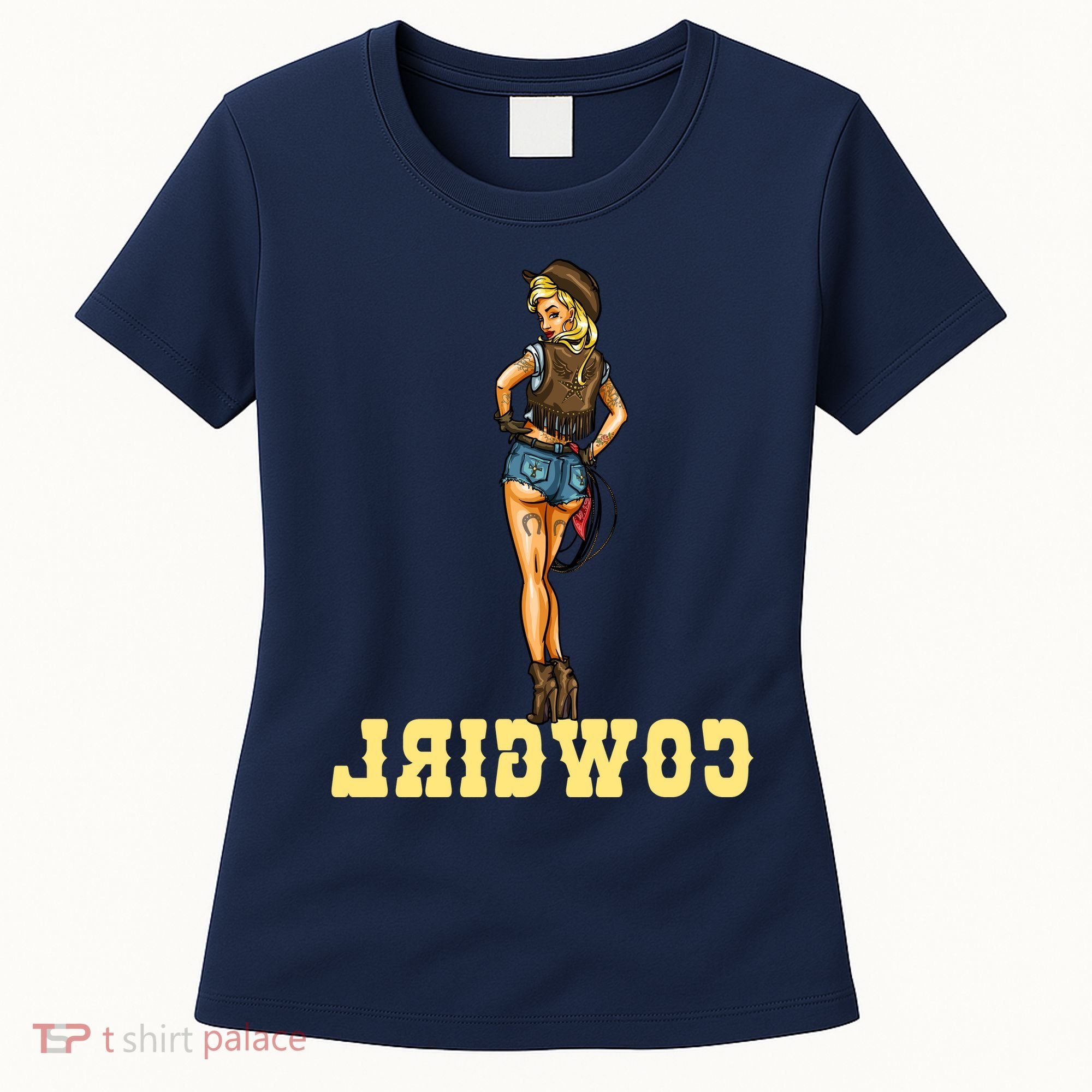 Reverse Cowgirl Sexy Lady Logo Women's T-Shirt