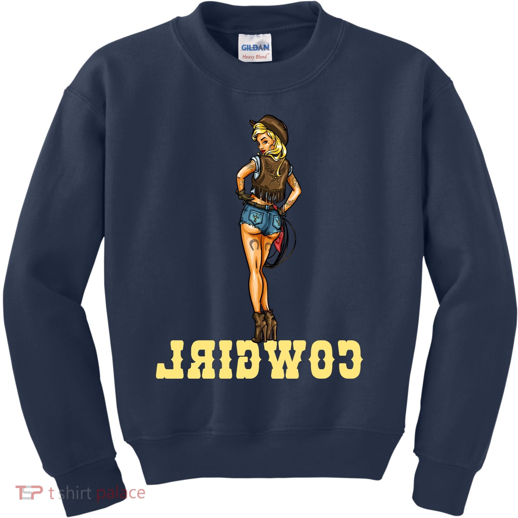 Reverse Cowgirl Sexy Lady Logo Kids Sweatshirt