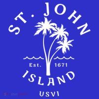 Retro Cool St John Usvi Beach Palm Tree Novelty Souvenir Gift Toddler Hoodie thumb 2