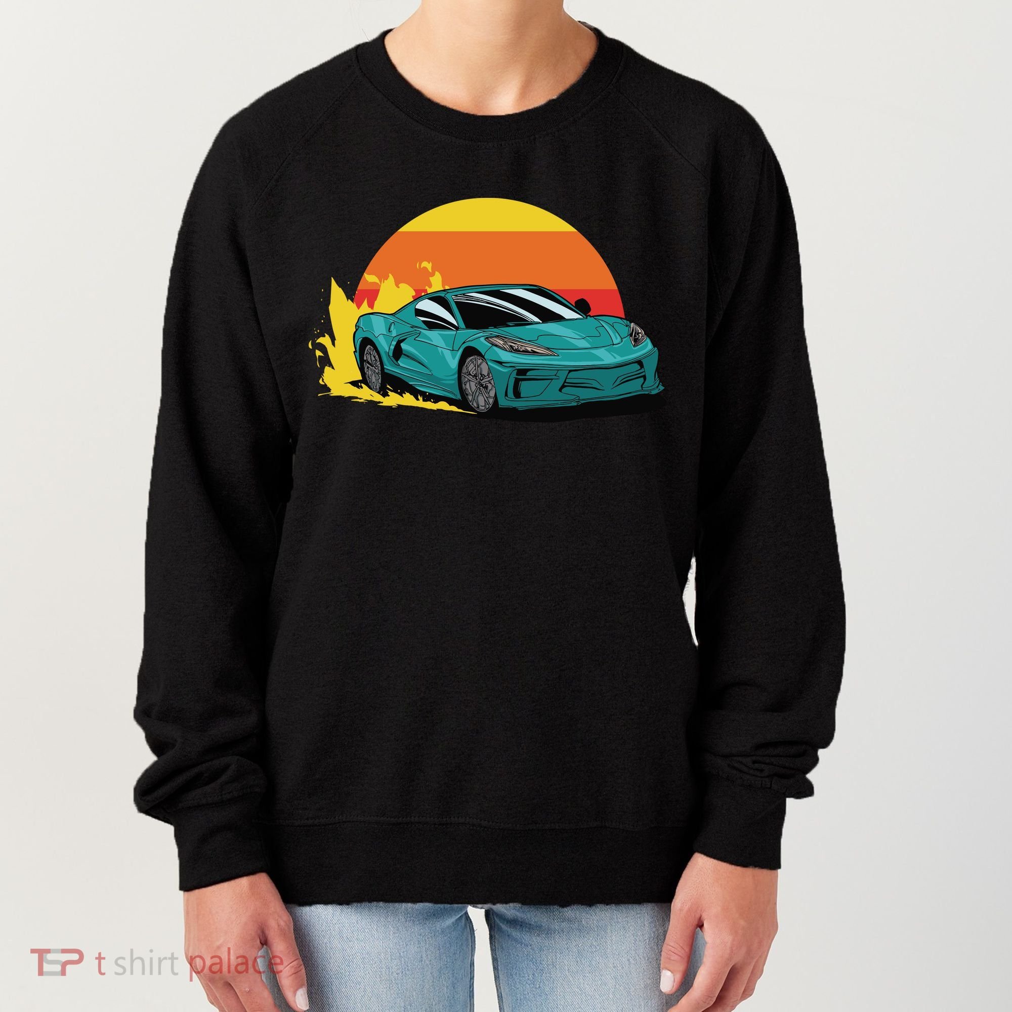 Race Car Sunset Women's Sweatshirt