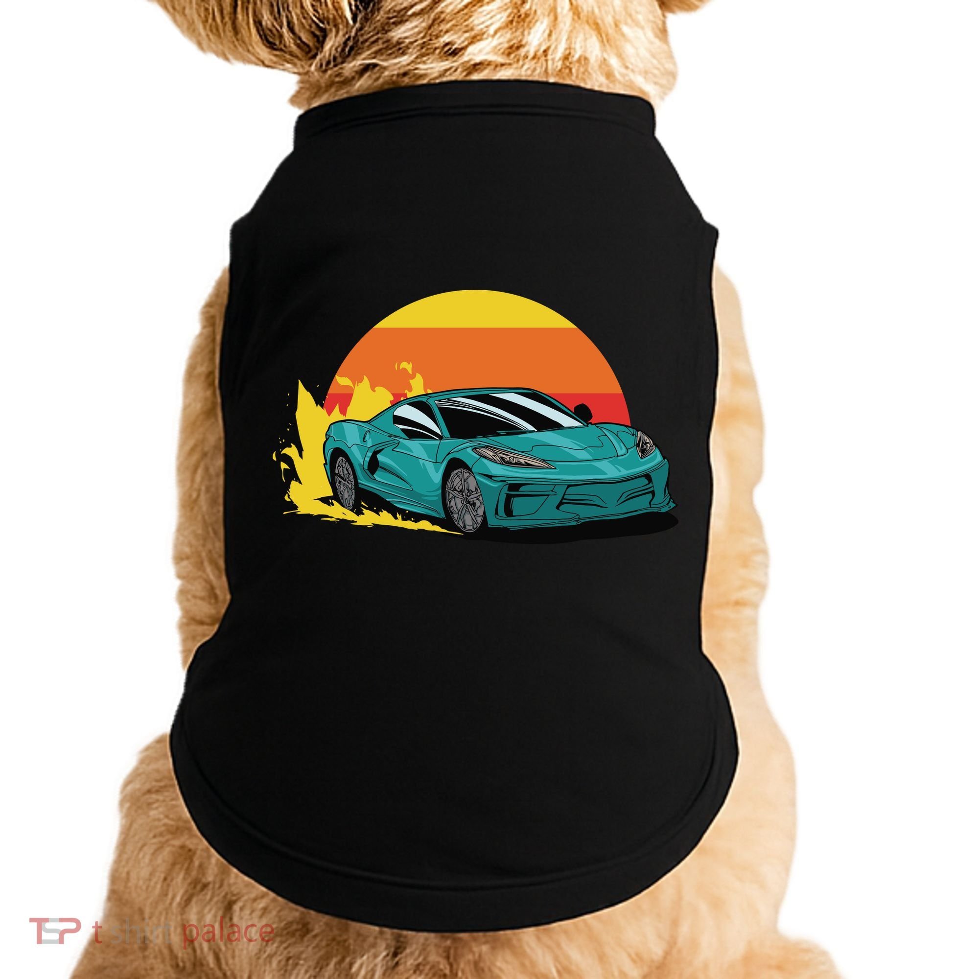 Race Car Sunset Doggie Tank