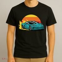 Race Car Sunset T-Shirt thumb 3
