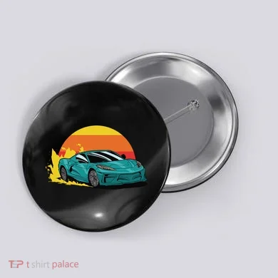 Race Car Sunset Button