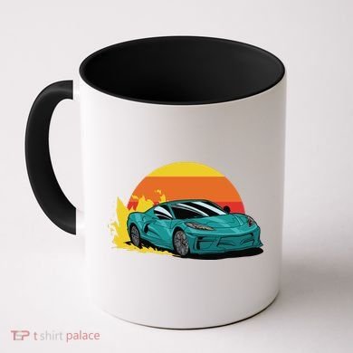 Race Car Sunset Coffee Mug