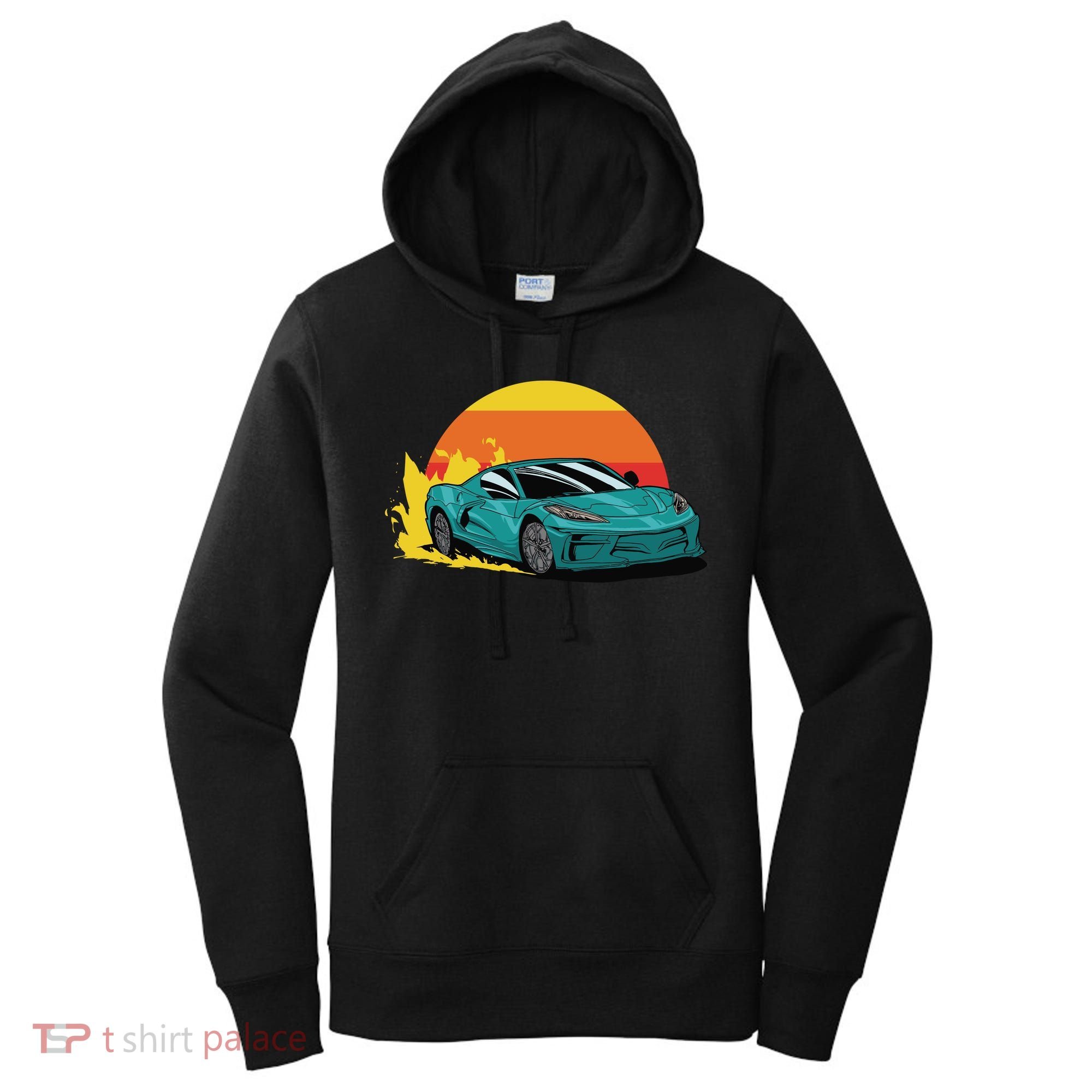 Race Car Sunset Women's Hoodie