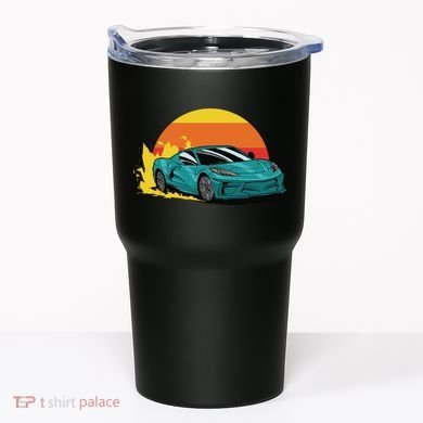 Race Car Sunset Tumbler