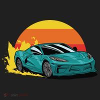 Race Car Sunset Tumbler thumb 3